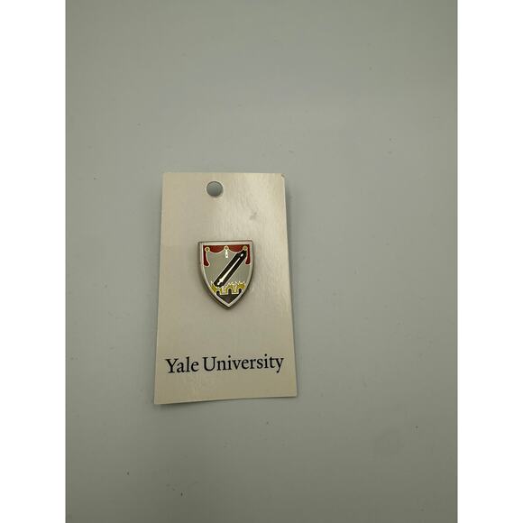 Lot of 10 Yale University Crest Shield Lapel Pins - 8 New on Card - Picture 2 of 5
